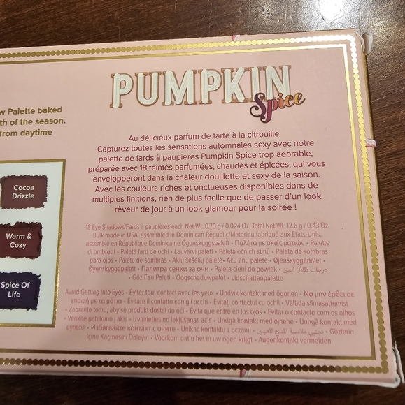 Too Faced Original Pumpkin Spice Eye Shadow Palette - NEW - Picture 8 of 14